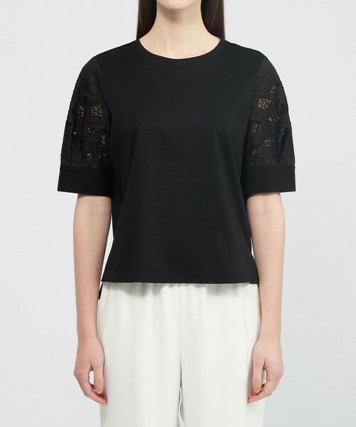 EPOCA / エポカ カットソー | フィオーレエンブロイダリー コンビカットソー | 詳細4