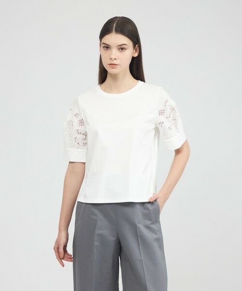 EPOCA / エポカ カットソー | フィオーレエンブロイダリー コンビカットソー | 詳細10