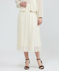 EPOCA / エポカ ロング・マキシ丈スカート | カラミメッシュ プリーツラップスカート