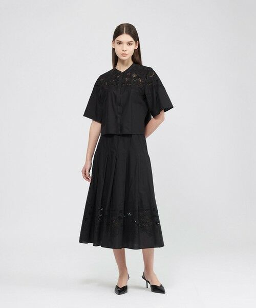 EPOCA / エポカ ロング・マキシ丈スカート | フィオーレエンブロイダリー タックフレアスカート | 詳細4