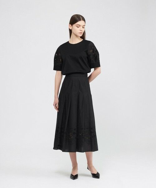 EPOCA / エポカ ロング・マキシ丈スカート | フィオーレエンブロイダリー タックフレアスカート | 詳細5
