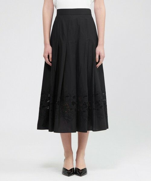 EPOCA / エポカ ロング・マキシ丈スカート | フィオーレエンブロイダリー タックフレアスカート | 詳細6