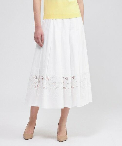 EPOCA / エポカ ロング・マキシ丈スカート | フィオーレエンブロイダリー タックフレアスカート | 詳細12