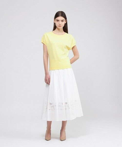 EPOCA / エポカ ロング・マキシ丈スカート | フィオーレエンブロイダリー タックフレアスカート | 詳細2