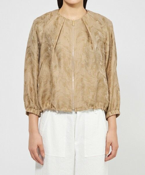 EPOCA / エポカ ノーカラージャケット | 【VERY NaVY2025年6月号掲載】シアージャカード ノーカラーブルゾン | 詳細5