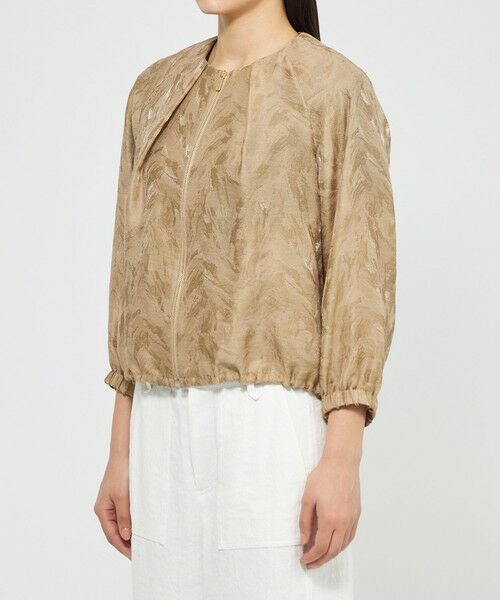 EPOCA / エポカ ノーカラージャケット | 【VERY NaVY2025年6月号掲載】シアージャカード ノーカラーブルゾン | 詳細6