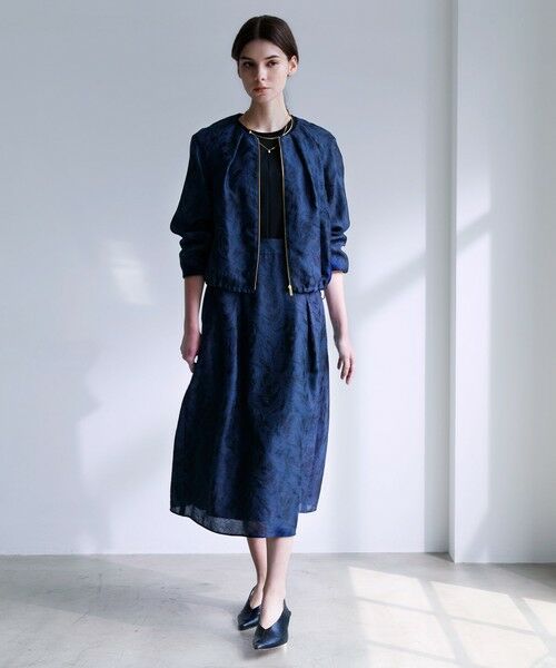 EPOCA / エポカ ノーカラージャケット | 【VERY NaVY2025年6月号掲載】シアージャカード ノーカラーブルゾン | 詳細2