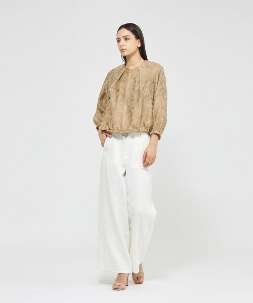 EPOCA / エポカ ノーカラージャケット | 【VERY NaVY2025年6月号掲載】シアージャカード ノーカラーブルゾン | 詳細4