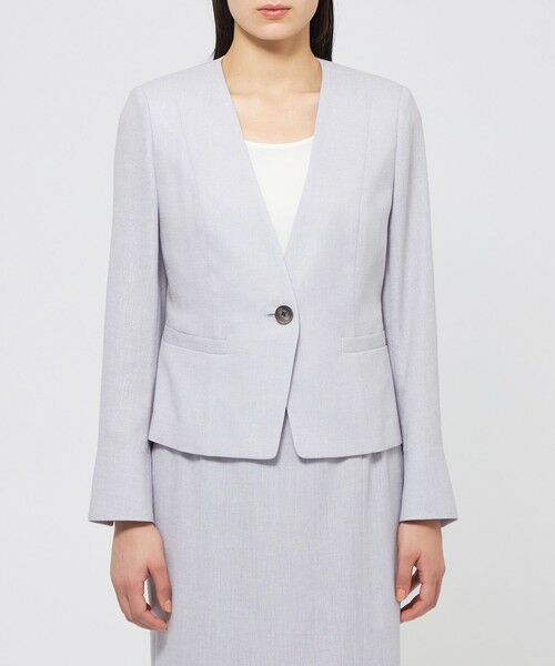 EPOCA / エポカ ノーカラージャケット | スラブストレッチ ノーカラージャケット | 詳細8