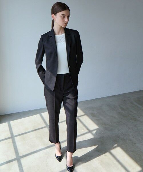 EPOCA / エポカ ノーカラージャケット | スラブストレッチ テーラードジャケット | 詳細1