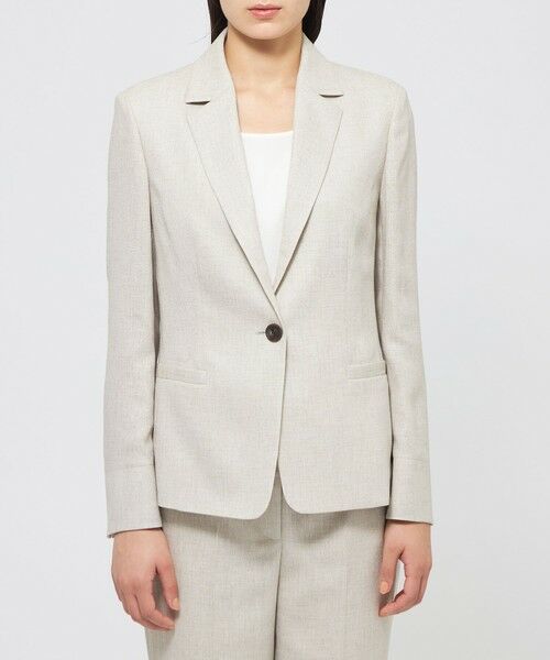 EPOCA / エポカ ノーカラージャケット | スラブストレッチ テーラードジャケット | 詳細5