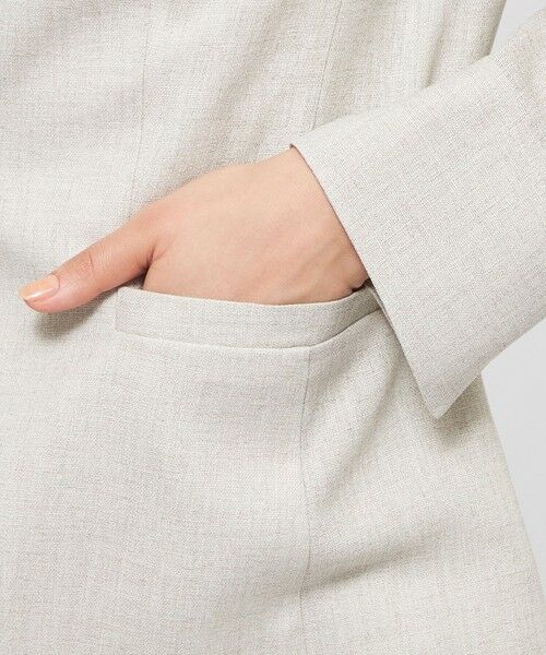 EPOCA / エポカ ノーカラージャケット | スラブストレッチ テーラードジャケット | 詳細9