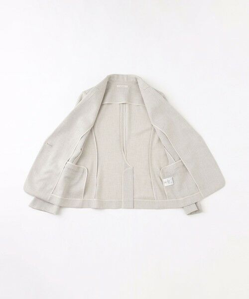 EPOCA / エポカ ノーカラージャケット | スラブストレッチ テーラードジャケット | 詳細12