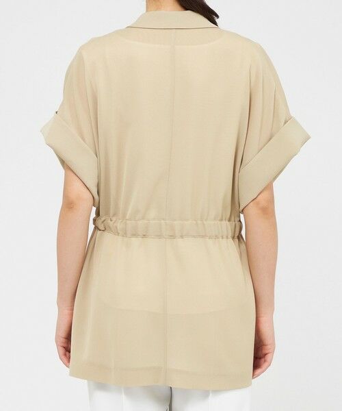 EPOCA / エポカ ノーカラージャケット | トリアセライトメッシュ ショートスリーブジャケット | 詳細8