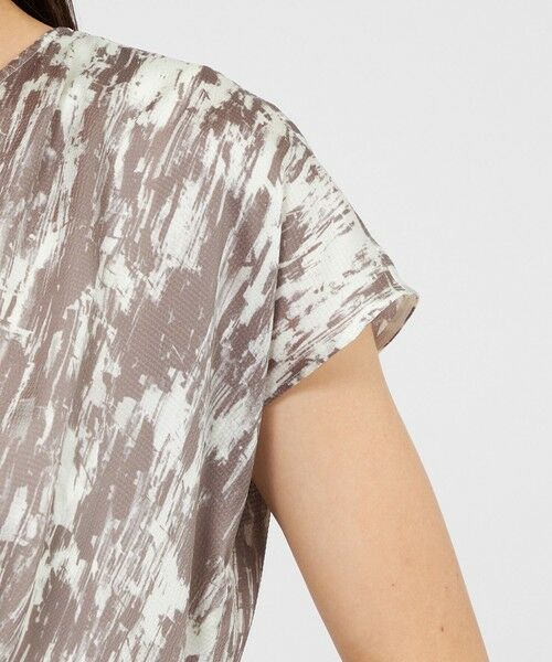 EPOCA / エポカ ロング・マキシ丈ワンピース | アブストラクトプリント Vネックドレス | 詳細6