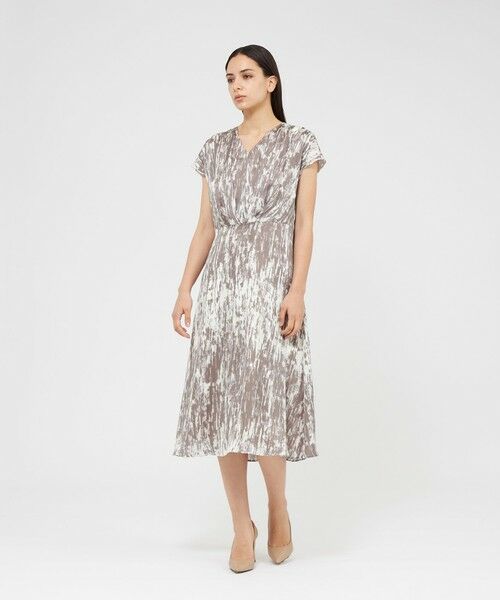 EPOCA / エポカ ロング・マキシ丈ワンピース | アブストラクトプリント Vネックドレス | 詳細2