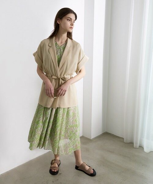 EPOCA / エポカ ロング・マキシ丈ワンピース | フィオーレシアーオーガンジー フレアドレス | 詳細1