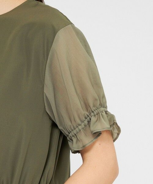 EPOCA / エポカ ロング・マキシ丈ワンピース | 【Lu TECS】シアーコンビ フレアドレス | 詳細7