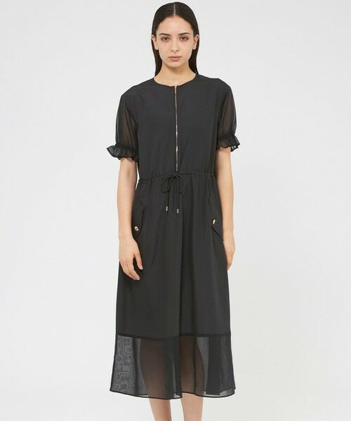 セール】 【Lu TECS】シアーコンビ フレアドレス （ロング