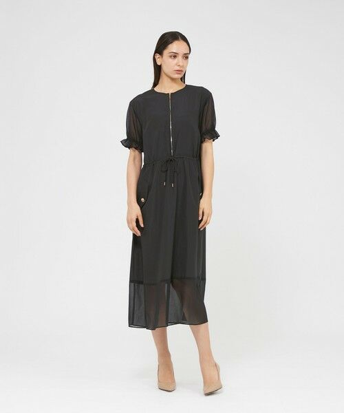 EPOCA / エポカ ロング・マキシ丈ワンピース | 【Lu TECS】シアーコンビ フレアドレス | 詳細2