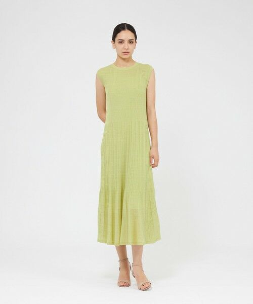 EPOCA / エポカ ロング・マキシ丈ワンピース | リネンナイロン リブニットドレス | 詳細4