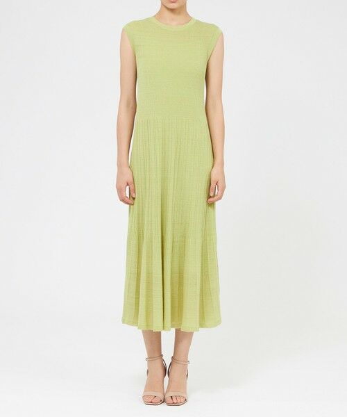 EPOCA / エポカ ロング・マキシ丈ワンピース | リネンナイロン リブニットドレス | 詳細5