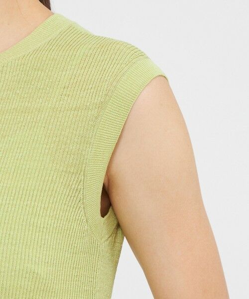 EPOCA / エポカ ロング・マキシ丈ワンピース | リネンナイロン リブニットドレス | 詳細8