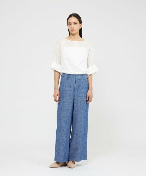 EPOCA / エポカ シャツ・ブラウス | 麻ツイル マルチWAYブラウス | 詳細2