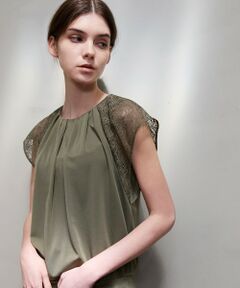 楽天市場】ロンT レース 袖 裾 レースインナー 【即納