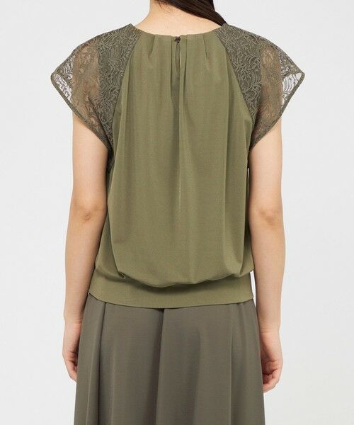 EPOCA / エポカ シャツ・ブラウス | トリアセテートジャージー レースコンビプルオーバー | 詳細7