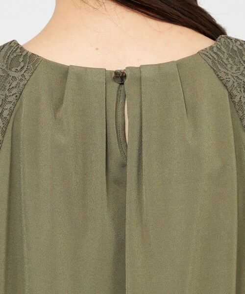 EPOCA / エポカ シャツ・ブラウス | トリアセテートジャージー レースコンビプルオーバー | 詳細9