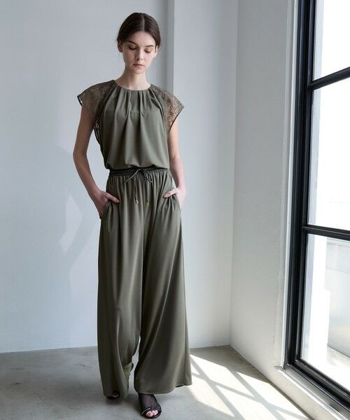 EPOCA / エポカ シャツ・ブラウス | トリアセテートジャージー レースコンビプルオーバー | 詳細2