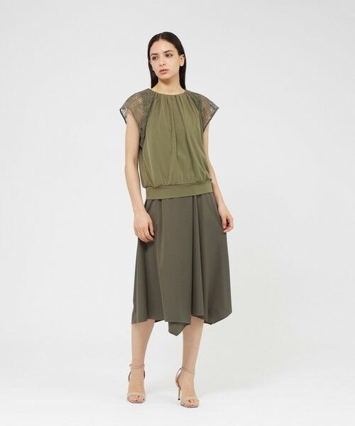 EPOCA / エポカ シャツ・ブラウス | トリアセテートジャージー レースコンビプルオーバー | 詳細4