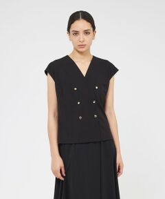 EPOCA / エポカ シャツ・ブラウス | トリアセテートジャージー ダブルブレストコンパクトジレ