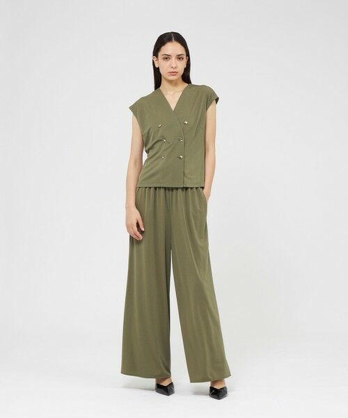 EPOCA / エポカ シャツ・ブラウス | トリアセテートジャージー ダブルブレストコンパクトジレ | 詳細2