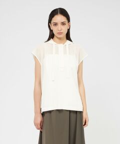美品♪ EPOCA エポカ　4.2万　ボウタイ　ブラウス　シャツ　希少サイズ40 VERY NaVY2024年12月号掲載】ソフトジョーゼット ボウタイ