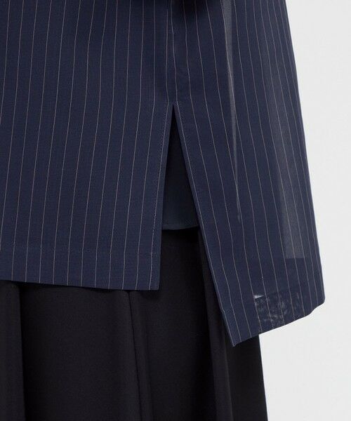 EPOCA / エポカ シャツ・ブラウス | シアーストライプ フーディーブラウス | 詳細10