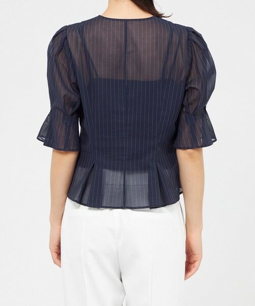 EPOCA / エポカ シャツ・ブラウス | シアーストライプ タックデザインブラウス | 詳細6