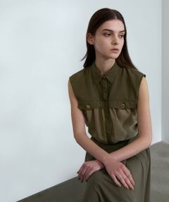 EPOCA✨エポカ シルクボウタイブラウス 総柄 ピンタックブラウス
