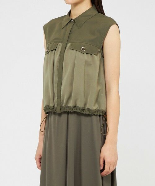 EPOCA / エポカ シャツ・ブラウス | 【Lu TECS】シアーコンビ クロップドシャツ | 詳細5