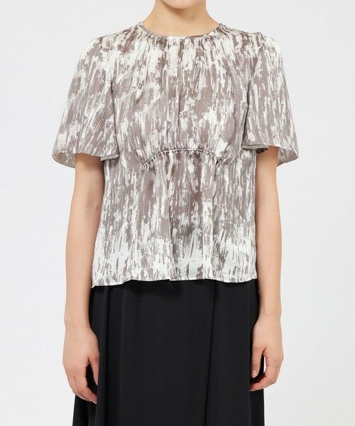 EPOCA / エポカ シャツ・ブラウス | アブストラクトプリント フレアスリーブブラウス | 詳細3