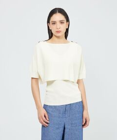 EPOCA / エポカ ニット・セーター | レイヤードリブニット プルオーバー