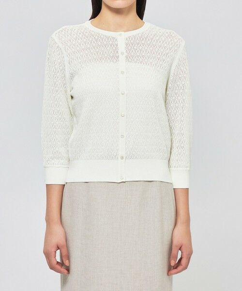 EPOCA / エポカ ニット・セーター | シアーレースニット クロップドカーディガン | 詳細3