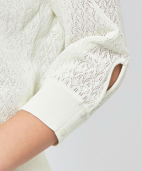 EPOCA / エポカ ニット・セーター | シアーレースニット クロップドカーディガン | 詳細6