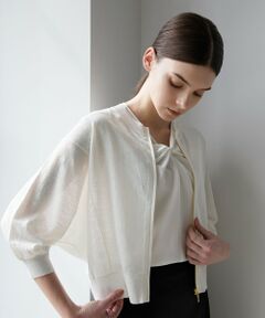 EPOCA / エポカ ニット・セーター | リネンナイロン ドルマンスリーブニットブルゾン