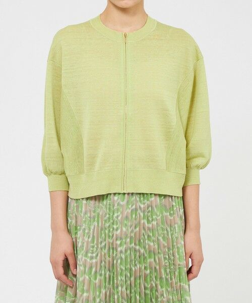 EPOCA / エポカ ニット・セーター | リネンナイロン ドルマンスリーブニットブルゾン | 詳細7