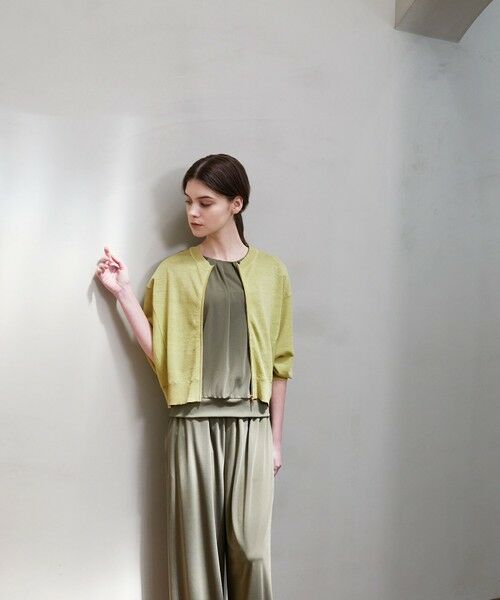EPOCA / エポカ ニット・セーター | リネンナイロン ドルマンスリーブニットブルゾン | 詳細2