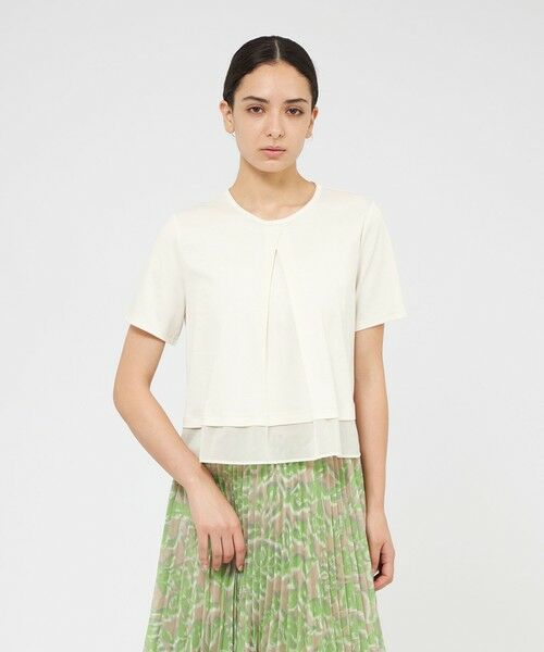 EPOCA/エポカ 【Lu TECS】コンパクトジャージー テントシルエットプルオーバー オフホワイト1 40 EPOCA/エポカ 【Lu TECS】コンパクトジャージー テントシルエットプルオーバー オフホワイト1 40