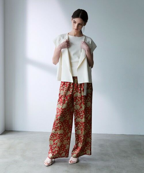 EPOCA / エポカ その他パンツ | 【VERY NaVY2025年6月号掲載】フラワーサラササテン タックギャザーワイドパンツ | 詳細1