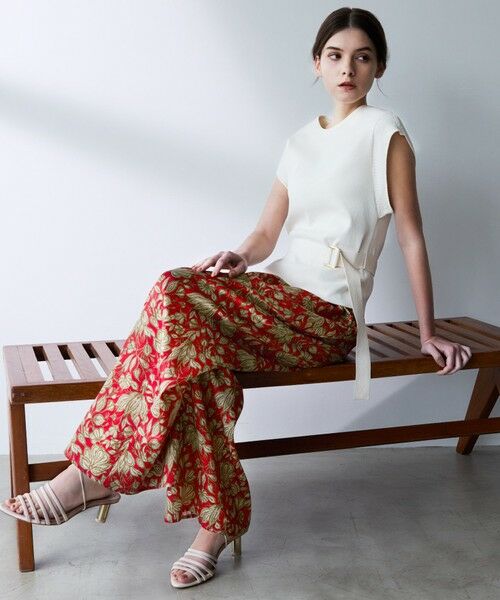 EPOCA / エポカ その他パンツ | 【VERY NaVY2025年6月号掲載】フラワーサラササテン タックギャザーワイドパンツ | 詳細2